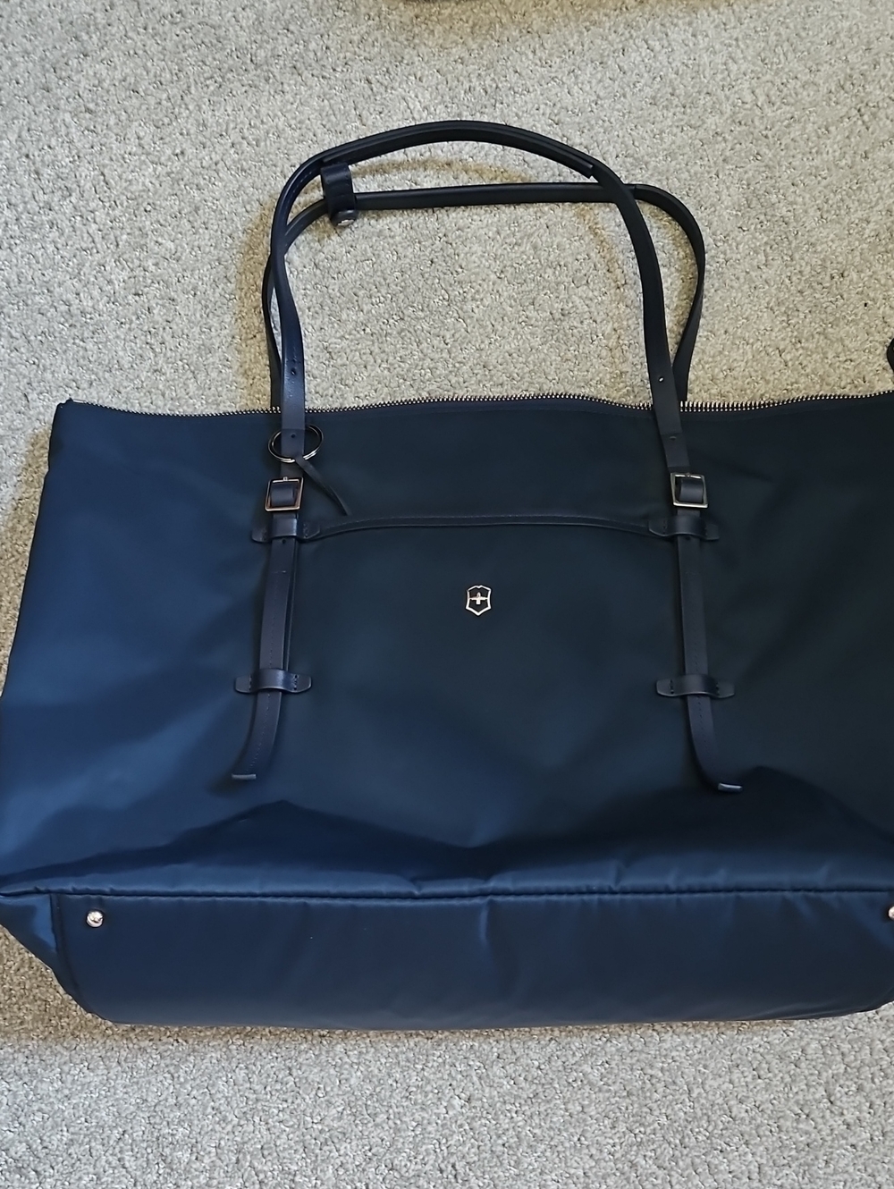 Victorinox Navy Tote Bag with Dual Shoulder Straps